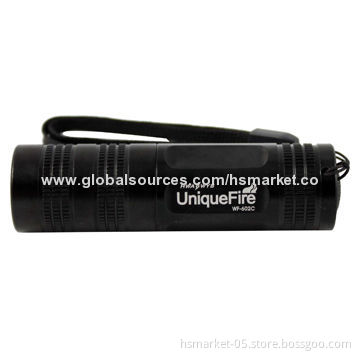 Unique Fire LED UV Flashlight with 1x 16340/1x CR123A Battery, Waterproof Aluminum Body, 365nmNew